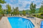 Slopeside heated pool and hot tubs